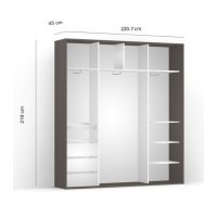 DRESSING LEX 221-218-45 D GRI/BIP/O
